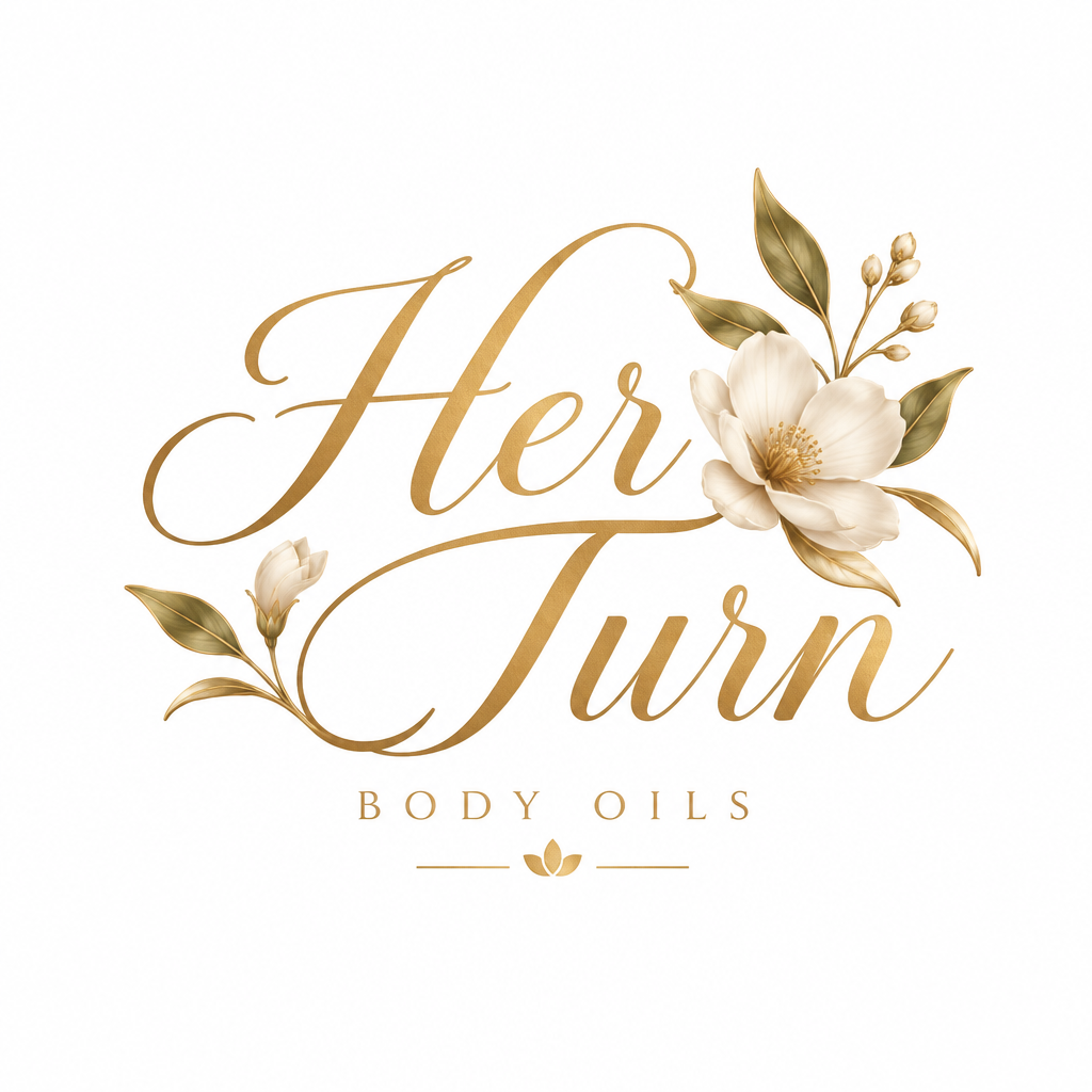 HER TURN — GLAMOUR MAGIC SHIMMER BODY OIL