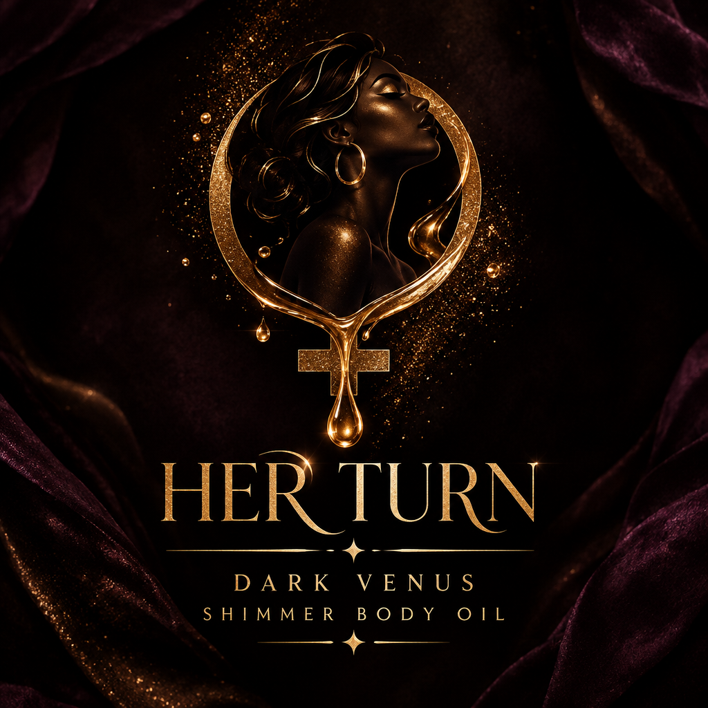 HER TURN — DARK VENUS SHIMMER BODY OIL