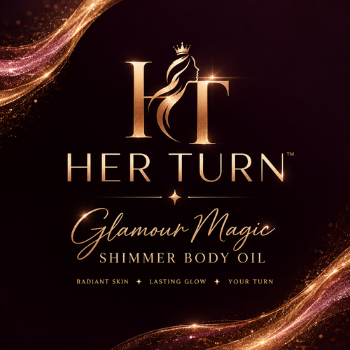 HER TURN — GLAMOUR MAGIC SHIMMER BODY OIL